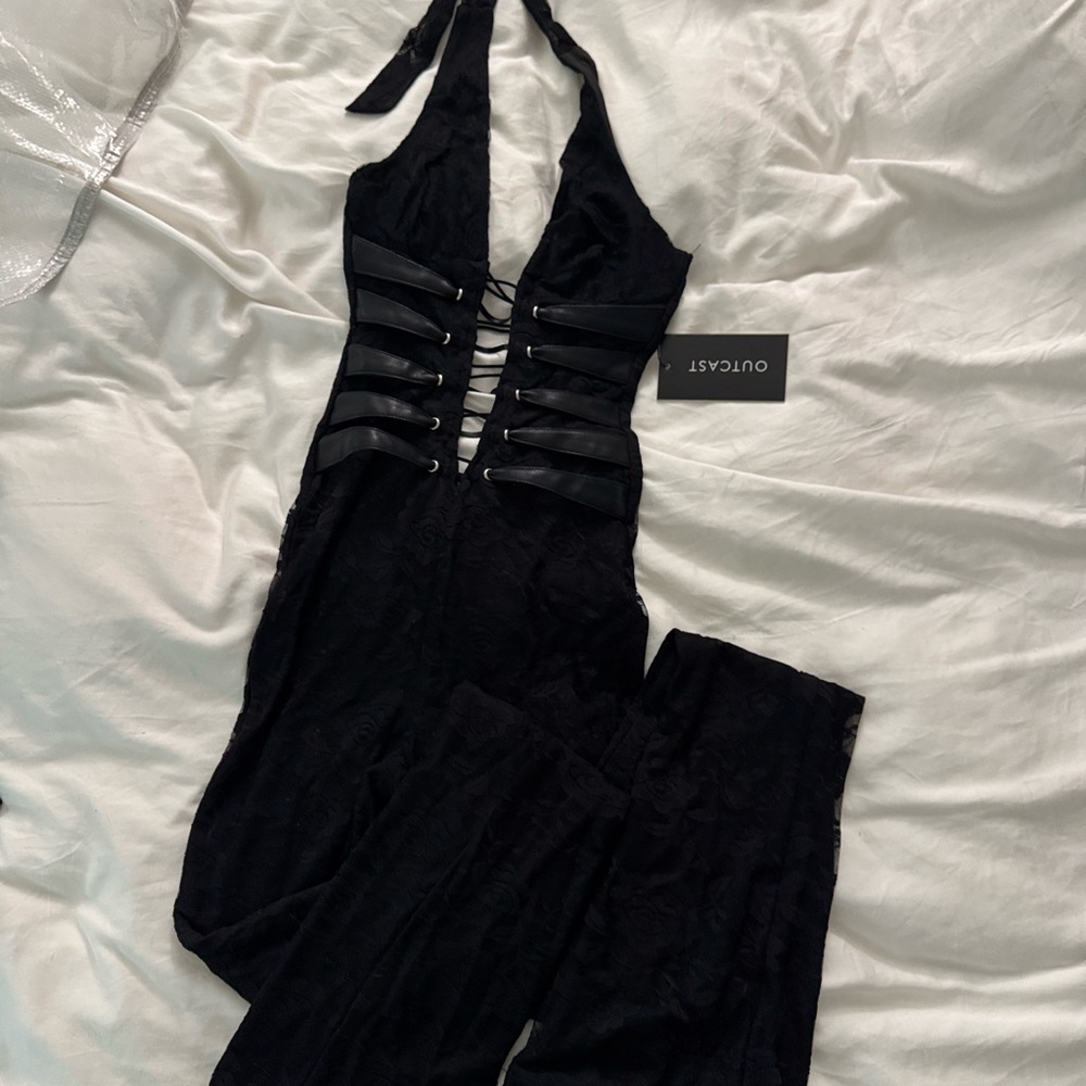 Outcast Black Halter Jumpsuit